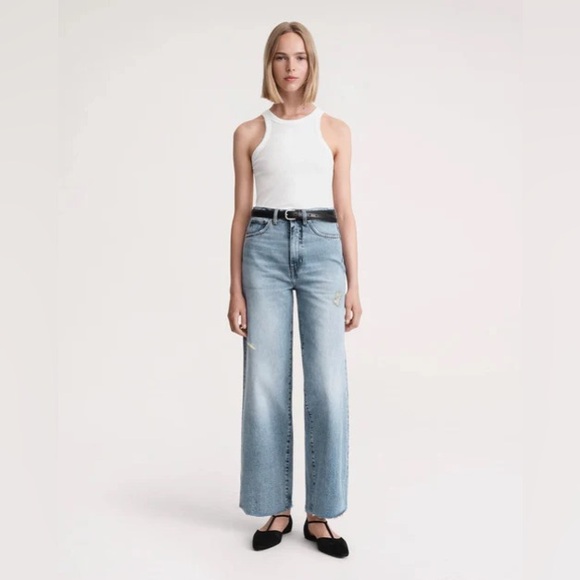 Toteme Light Blue Flare & Wide Leg Jeans